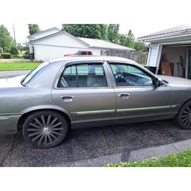 Imagem de CITYHOT 4 peças de defletores de janela para Mercury Grand Marquis 92-11 (exceto telhado Landau), 98-11 Ford Crown Vic Short Rears, 03 Mercury Marauder, Fora do canal, viseira de janela lateral 94228