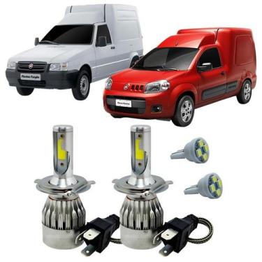 Imagem de Kit Super Led H4 6000K Farol Auto Baixo Fiat Fiorino + T10 - Autovex