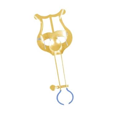 Imagem de Esquirla CLARINET LYRE Holder, Parte do instrumento musical, suporte de instrumentos de metal, partitura de clarinete Lyre, para iniciantes da banda marchando, 14.7x2.3x4.6cm