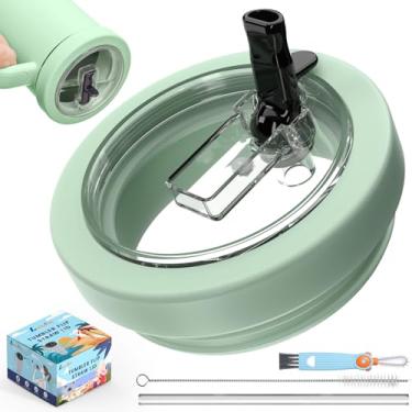 Imagem de Tampa flip de canudo à prova de vazamento de 850 g para Stanley Quencher, substituição de tampa de copo de 850 g para acessórios de copo Stanley, tampas de copo de silicone sem derramamento para copo