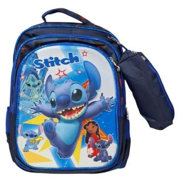 Imagem de Mochila 3D + estojo Stitch - Banca da val