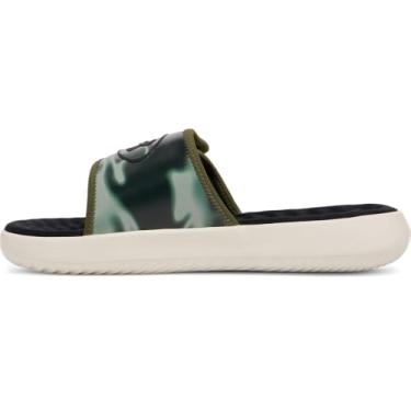 Imagem de Under Armour Sandália masculina Ignite Pro 8 Graphic Slide, (390) Marine Od Green) City Khaki/Preto, 39