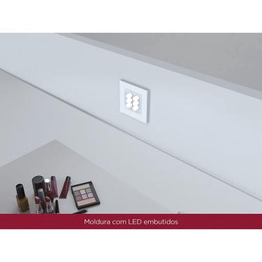 Imagem de Penteadeira Henn Channel - 4 Gavetas e 1 Porta - Branco