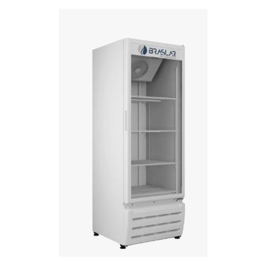 Imagem de Freezer Vertical Dupla Ação Braslar 500 Litros Porta de Vidro Branco Vega FV500B2 220v