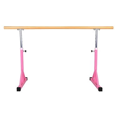 Imagem de Barra de balé com suporte antiderrapante, barras de alongamento ajustáveis, bastão portátil independente para dança em casa e fitness