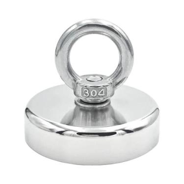 Imagem de Ímã de Pesca de Neodímio Super Forte N52 (D16-D42mm) - Resistente com 