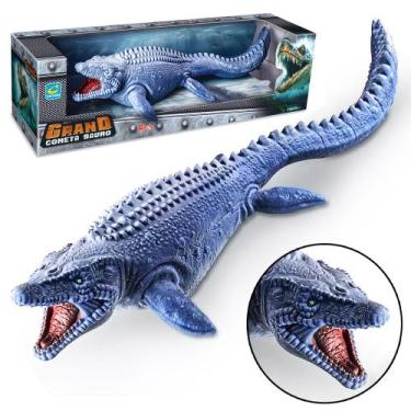 Imagem de Mosassauro Dinossauro Brinquedo Realista Grande 46cm Vinil - Cometa