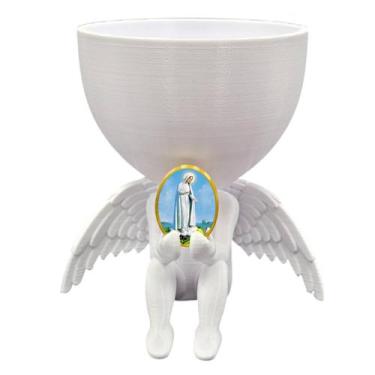 Imagem de Anjo da Guarda Anjinho Nossa Senhora de Fatima Vasinho - Point da Fe