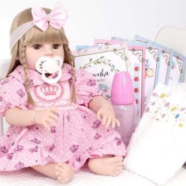 Imagem de Boneca Grande Bebe Reborn Princesa Barata Barbie Preço Bom - Cegonha R