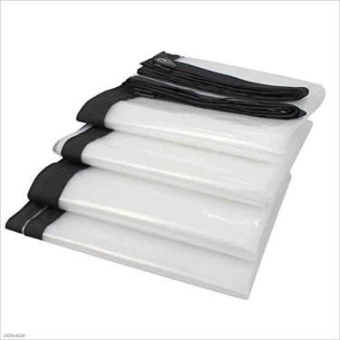 Imagem de MTYLX Folha de lona de cobertura impermeável, rede de guarda-sol, pano de sombra, resistente à prova d'água com ilhós, lona de lona resistente para piscina de carro, 120 G/M², D, 3 x 5 m