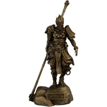 Imagem de Estátua Rei Macaco Sun Wukong - Jornada ao Oeste (Cor Ouro Velho)