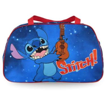 Imagem de Bolsa Infantil Stitch Azul Para Passeios, Escolinha E Presente - Sm