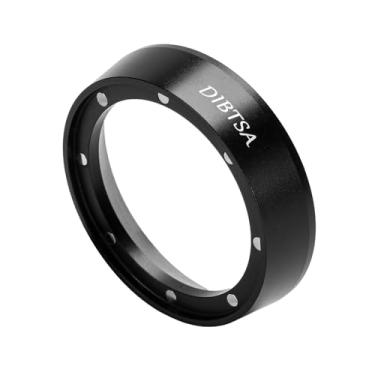 Imagem de DIBTSA Funil de dosagem magnético de café expresso, anel dosador de café, alumínio anodizado com 8 magnetizado compatível com filtro de portafilter de 58 mm, preto