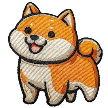 Imagem de Akita Remendos de corrida para cães para estilos de roupas, apliques bordados para roupas costurar/passar a ferro em jaquetas, mochilas, chapéu, carteiras, roupas de tecido para acessórios DIY