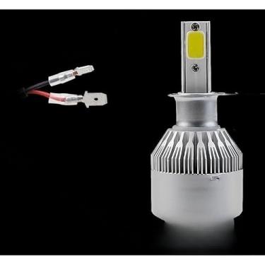 Imagem de Par de Lâmpadas C6 Super Led 6000K H1 H3 H4 H7 H11 H13 H16 H27 HB3 HB4 12V a 24V (H3)