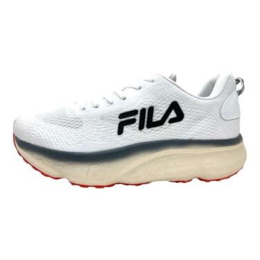 Imagem de Fila Tenis Maxximus Masculino, Branco/Laranja/Preto, 40