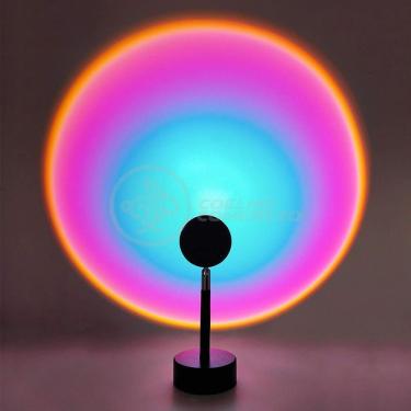 Imagem de Projetor Ring Light Sunset Fotos Tik Tok Usb Arco Íris Nº7