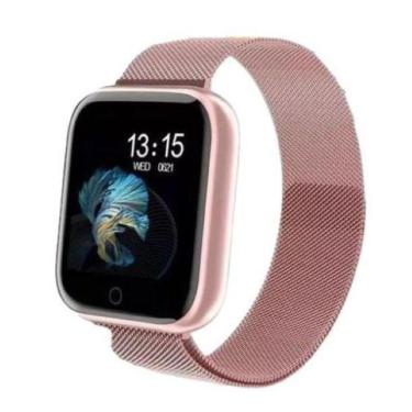 Imagem de Relógio Smartwhatch P70 Pro Bluetooth Pulseira Metal Rose