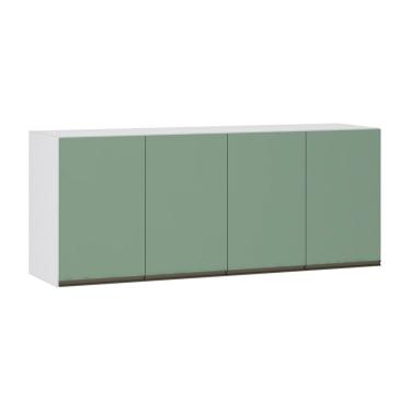 Imagem de Maleiro Ponte Aérea 4 Portas 165cm Branco C/Verde