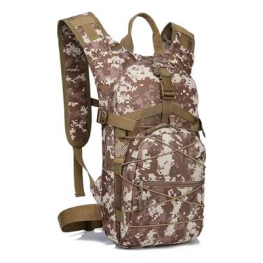 Imagem de Mochila Camuflada Hidratação Militar Ciclismo Trilha 3litros (Camuflado Bege)