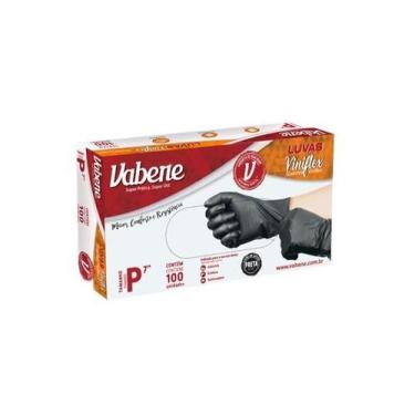 Imagem de Luva viniflex vabene - p - 100un preta ref.1534