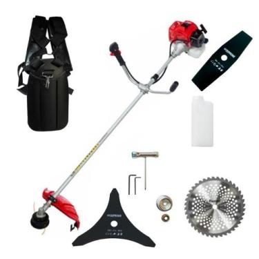 Imagem de Roçadeira Gasolina Toyama Tbc63 63.3cc Lamina 2 E 3 Pontas