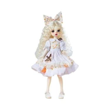 Imagem de Conjunto De Roupas De Boneca Bjd De 30cm, Vestido De Menina, Maquiagem