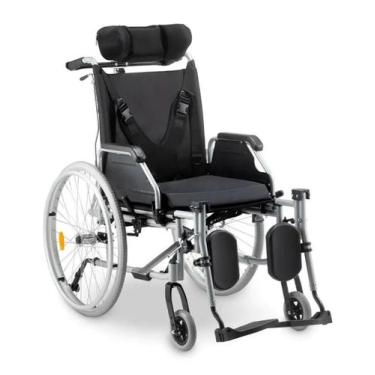 Imagem de Cadeira de Rodas Reclinável D700 Dellamed Em Alumínio Dobrável Até 130