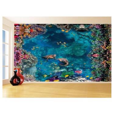 Imagem de Papel Para Piso De Porcelanato Liquido Água 3,5M Flr33 - Você Decora