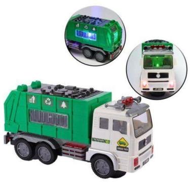 Imagem de Caminhão Ecológico Brinquedo Educativo Infantil Luzes E Som - Atena