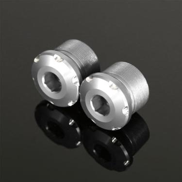 Imagem de Tampa superior do garfo dianteiro 3D para CRF110 CRF110F CRF125 CRF125F 2019-2024 (prata)