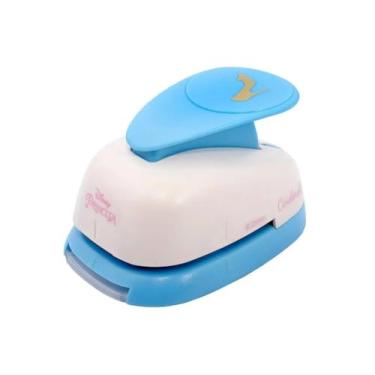 Imagem de Furador Extra Gigante Alavanca Premium Sapato Cinderela, Toke E Crie, Fegad02, Branco E Azul