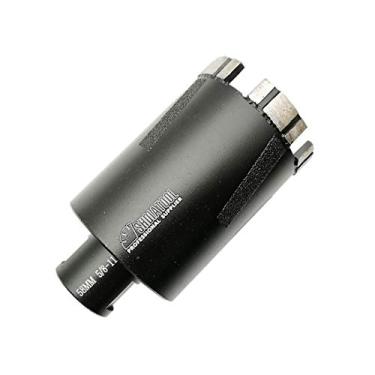 Imagem de Shdiatool Brocas de diamante para brocas de pedra rígida de tijolo de granito de mármore, serras secas ou molhadas soldadas a laser, 43398-58654, Preto, 58mm(2-1/4 In.)