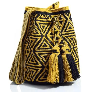 Imagem de Sacos Wayuu Mochila de crochê feitos à mão autênticos colombianos Boho sacos coloridos, Galapagos, Large