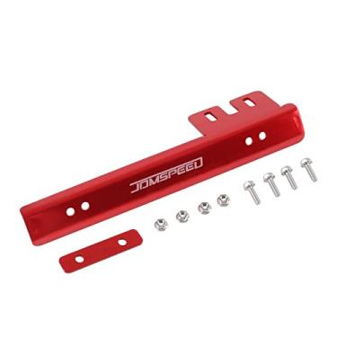 Imagem de JDMSPEED Universal Red Front Bumper Placa de Carteira Suporte Relocador Suporte Barra