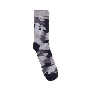 Imagem de Meias Oakley Cano Longo Crew Camuflada, Stone grey, 39-43