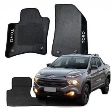 Imagem de Jogo Completo 3P Tapete Específico Personalizado Antiderrapante Fiat T