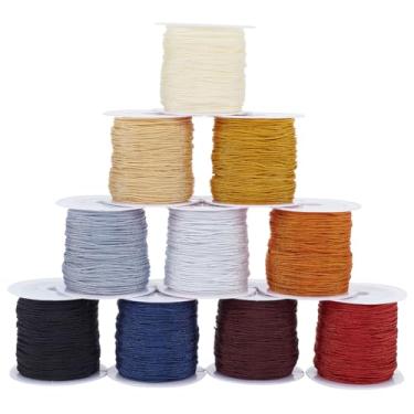 Imagem de PH PandaHall Pulseira De 210 Jardas, Fio Trançado Nylon 0,8 Mm, Contas, 10 Cores, Cordão Chinês Para Fazer Joias Kumihimo, Apanhadores Sonhos