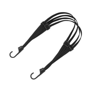 Imagem de Vaveren Correia de bagagem para capacete de motocicleta com 2 ganchos, acessório de motor, corda fixa para bagagem, corda elástica para motocicleta, 90cm