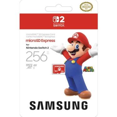 Imagem de Nintendo, Cartão Samsung microSD Express, 256 GB, Cartão de Memória, Nintendo Switch 2