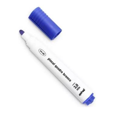 Imagem de 6 Canetões Pincéis Marcadores Para Quadro Branco - Oval, Azul