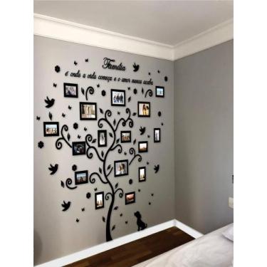 Imagem de Arvore genealógica Família M Com 16 Molduras - MDF 3mm - Filadélfia De