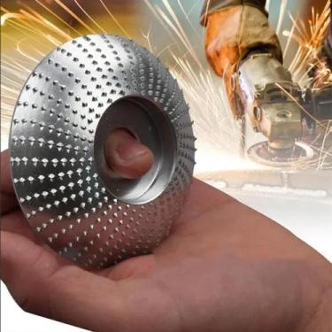 Imagem de Rebolo Roda Disco Bisel De Angulo Lixar Moedor Madeir Metal - mercado 
