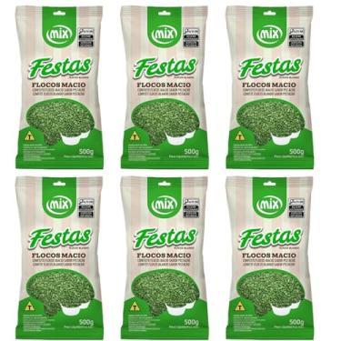 Imagem de Confeito Granulado Pistache Cor e Sabor Kit 6 Pacotes