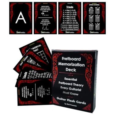 Imagem de Fretboard Memorization Deck | 54 Flash Cards | Great Learning Gift for Guitar Players & Teachers, Music Theory, Alternative to Stickers & Posters