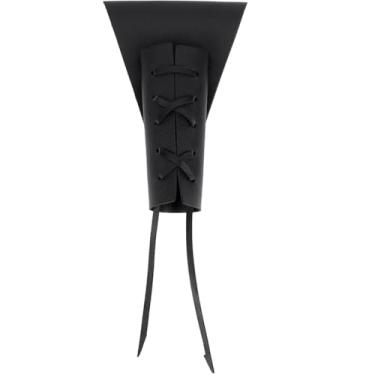 Imagem de GORGECRAFT Coldre Black Sword Couro PU Medieval Retrô Ajustável Cintura Capa Protetora Ombro Traseira Fivela Cinto para Cosplay Fantasia Espada Sapo Suporte Adulto Masculino