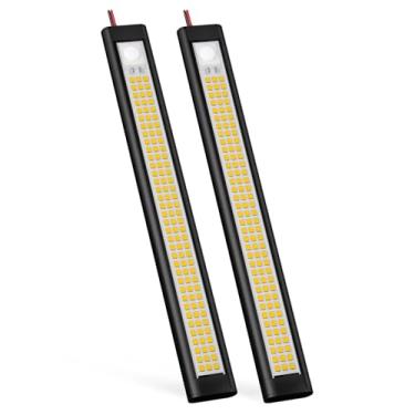 Imagem de GZV Faixa de luz LED de 12 V, luz de reboque fechada, luzes de 12 volts, faixa de LED de 12 V para interior de trailer, luzes de fita para trailer, carga, caminhão, van, galpão, trailer (pacote com 2