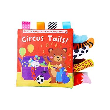 Imagem de shamjina Montessori Toys Crinkle Paper Baby Books Toys Brinquedos macios para 6 meses Crianças Bebês Meninas Bebês Presentes de Aniversário, Circo
