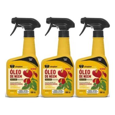 Imagem de Inseticida Botânico Óleo Neem Vitaplan Pronto Uso 3un 500ml