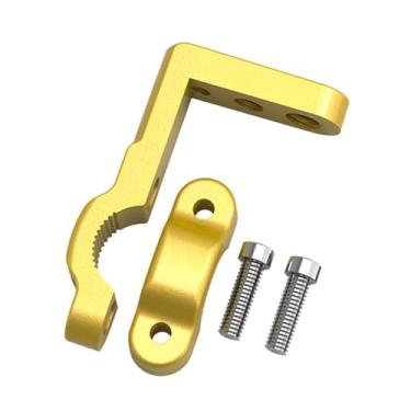 Imagem de Generic Suporte de montagem de luz de barra de proteção multifuncional ajustável para tubos de 22 mm, caminhões, bicicleta, motocicleta, guidão extensível, Ouro